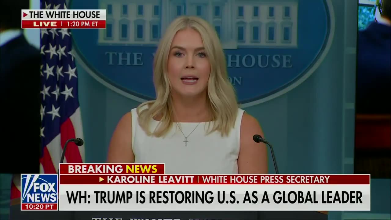 Karoline Leavitt destroys garbage media over coverage of Trump meeting with Putin