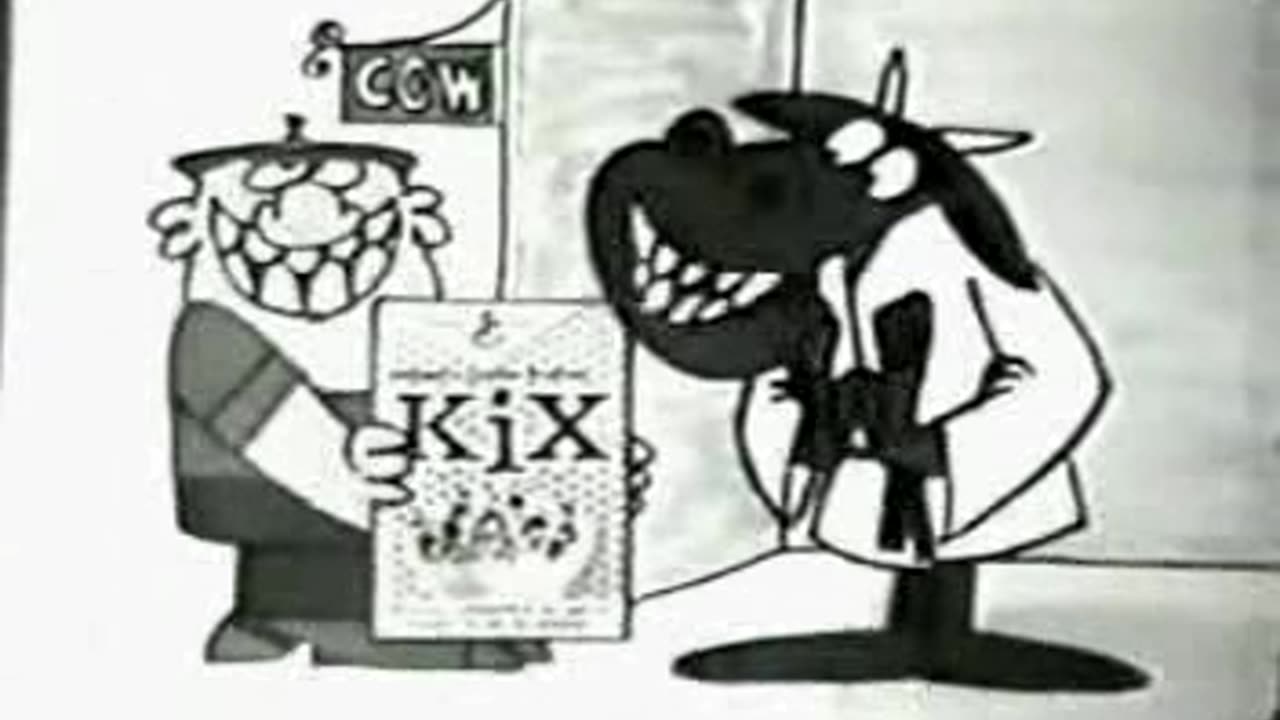 Commercial - Kix Cereal B-W animated