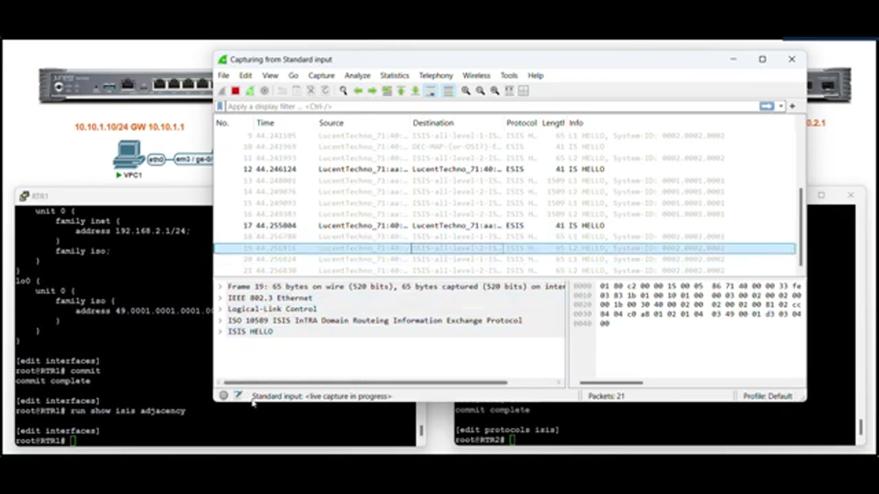 Juniper Routing: How to configure basic IS-IS on a Juniper Junos device
