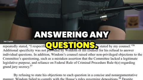 DOJ Lawyer Says 'I DECLINE' 70 Times