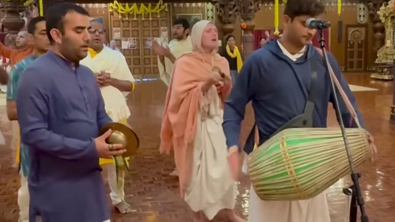 Temple kirtan at Iskcon New Vrindavan, West Virginia August 2025