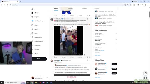 The left takes Maduro's side over Trump's