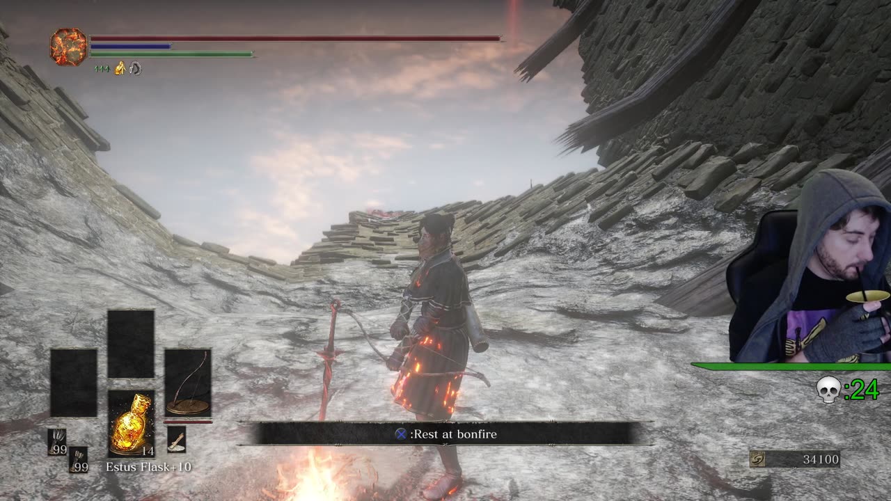 Bow with NO Lock-On or Precision Aiming (Dark Souls 3)