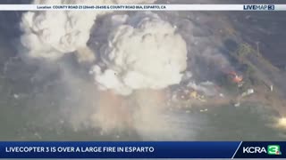 Fireworks warehouse explodes in Yolo County, California, destroying 2 homes