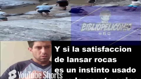 Por qué hombre tirar roca hombre ser feliz_