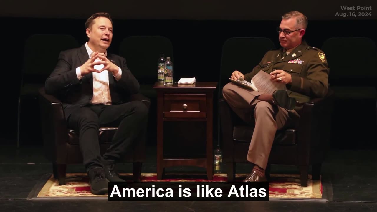 Elon Musk to U.S. Army: You Are the Arms of Atlas Holding Up the Free World
