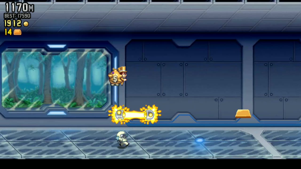 Jetpack Joyride Piggy Pack glitch