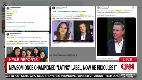 CNN mocks @gavinnewsom for lying about LatinX