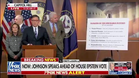 Speaker Mike Johnson's Press Conference on the Epstein Files Vote