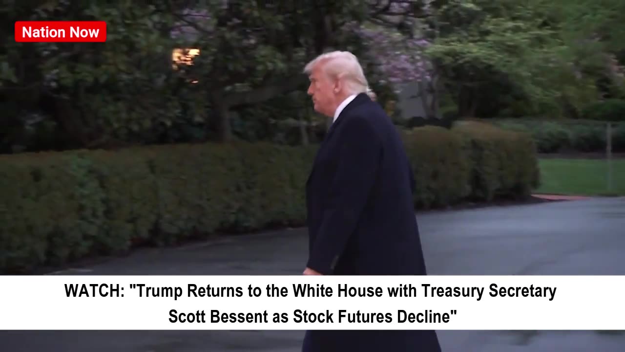 "Trump Returns to White House as Stock Futures Drop"
