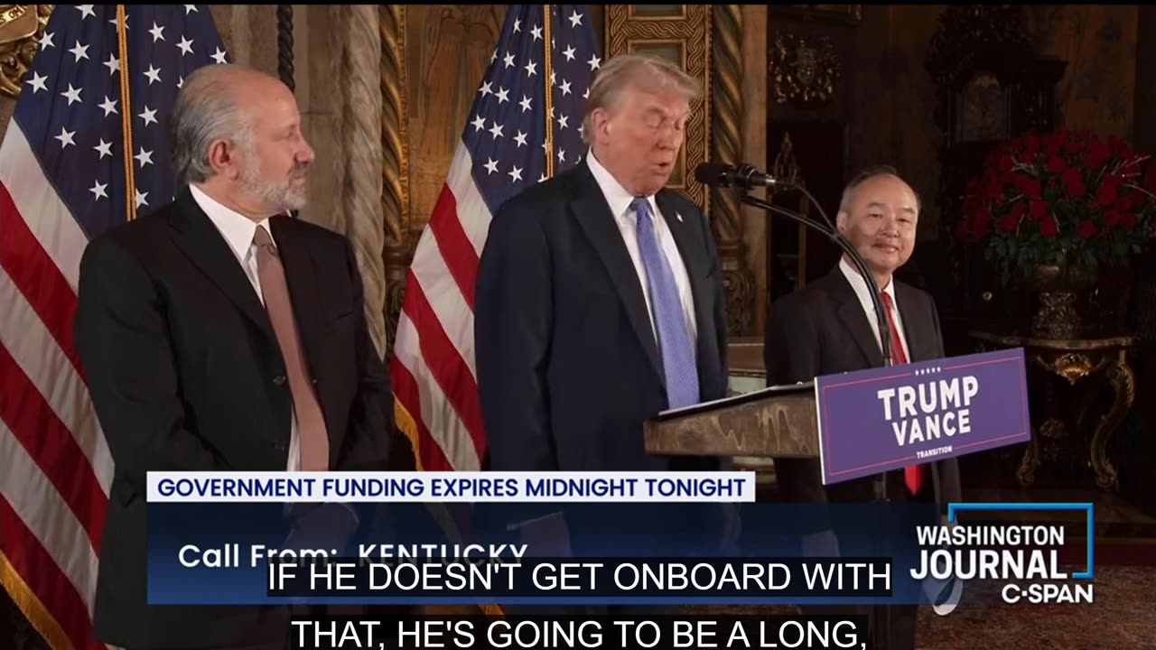 Call in to CSPAN December 2024 on Shutdown