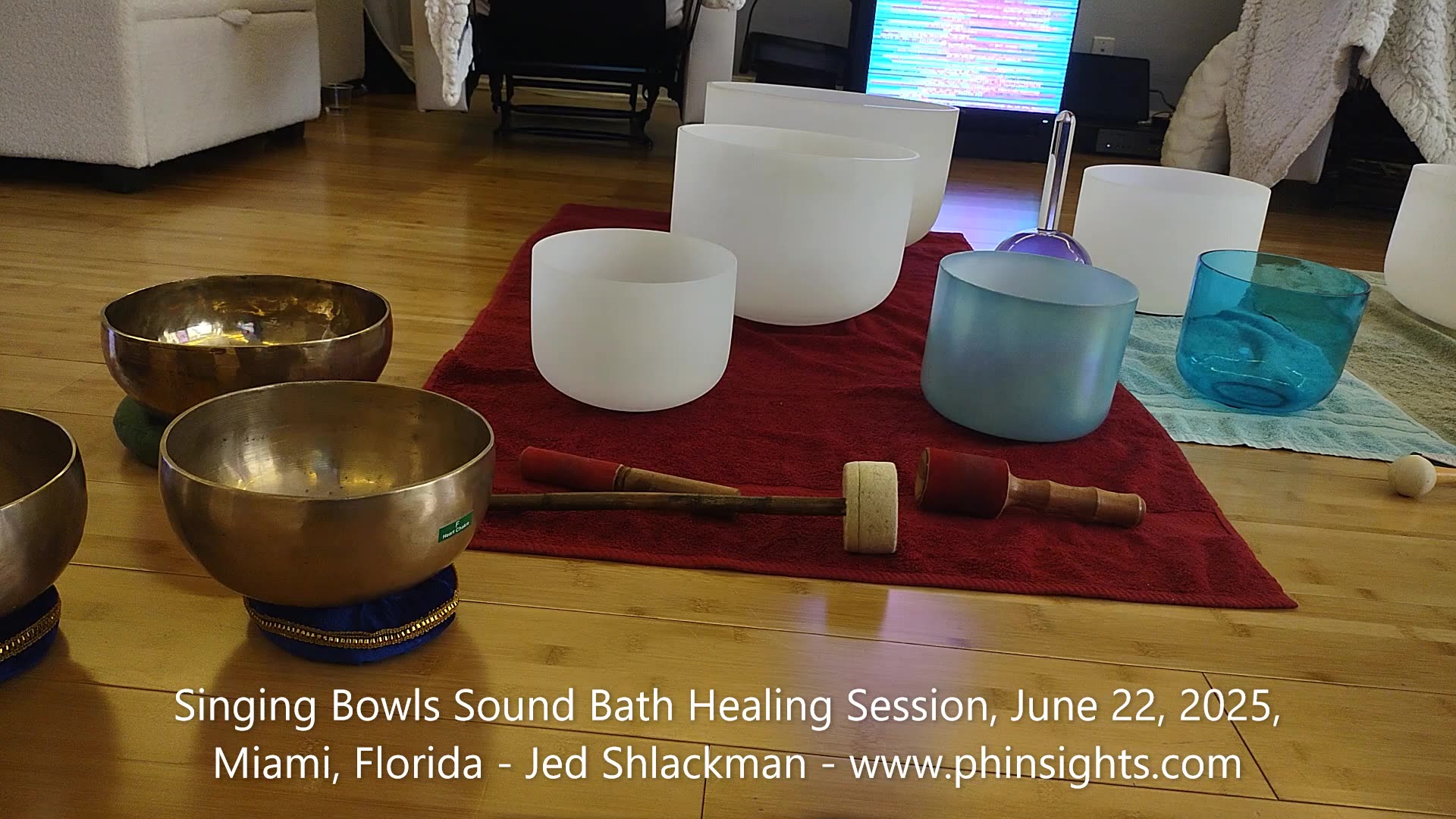 Singing Bowls Sound Bath Healing Meditation Session, June 22, 2025, Miami, Florida - Jedi Shaman
