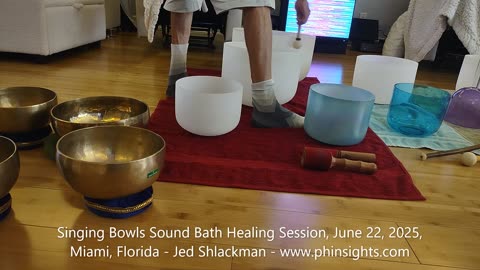 Singing Bowls Sound Bath Healing Meditation Session, June 22, 2025, Miami, Florida - Jedi Shaman
