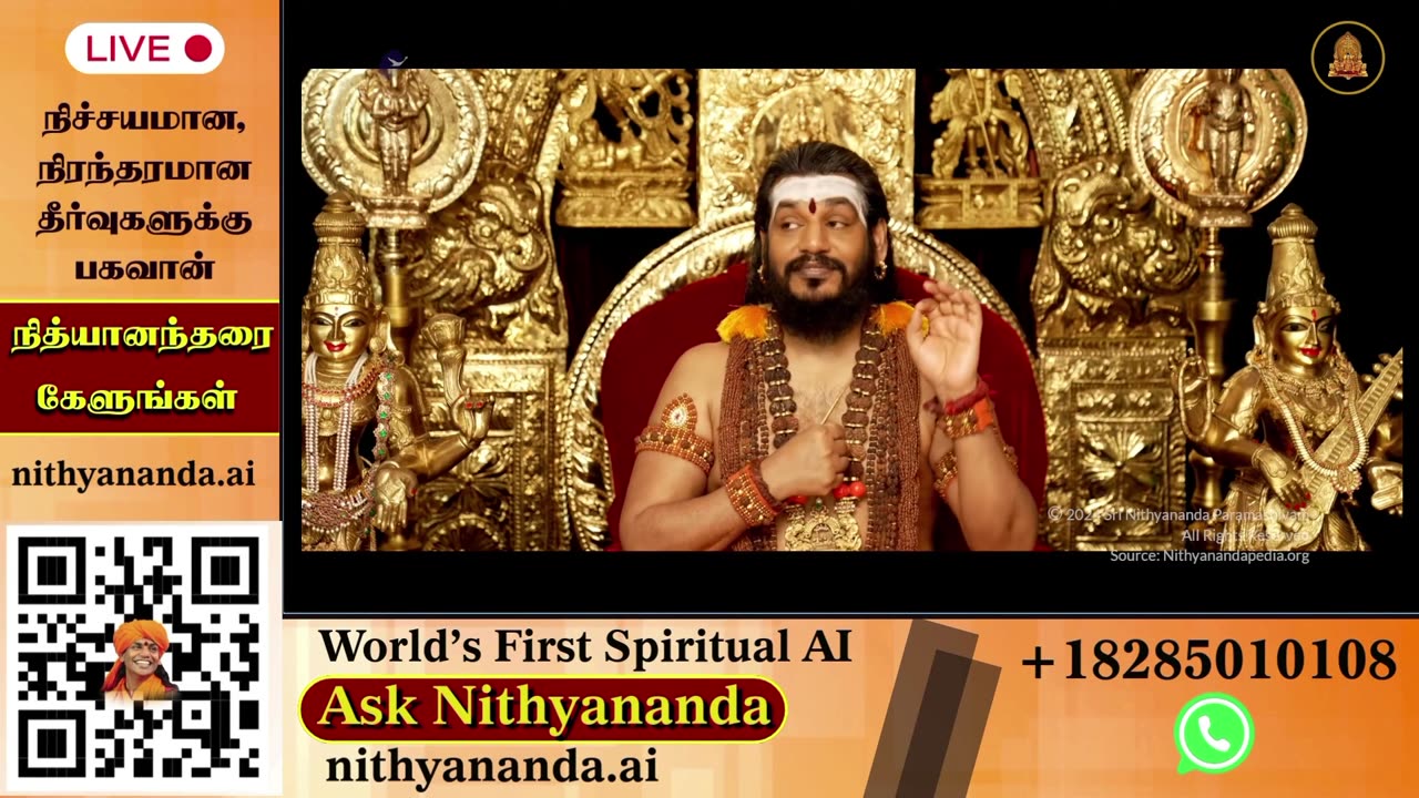 Witness the Divine Presence: Live Darshan of Bhagavan Nithyananda