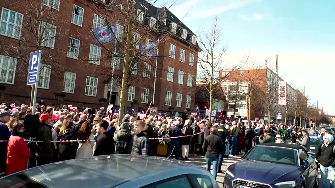 Hundreds hold pro-Greenland protest near U.S. embassy in Denmark