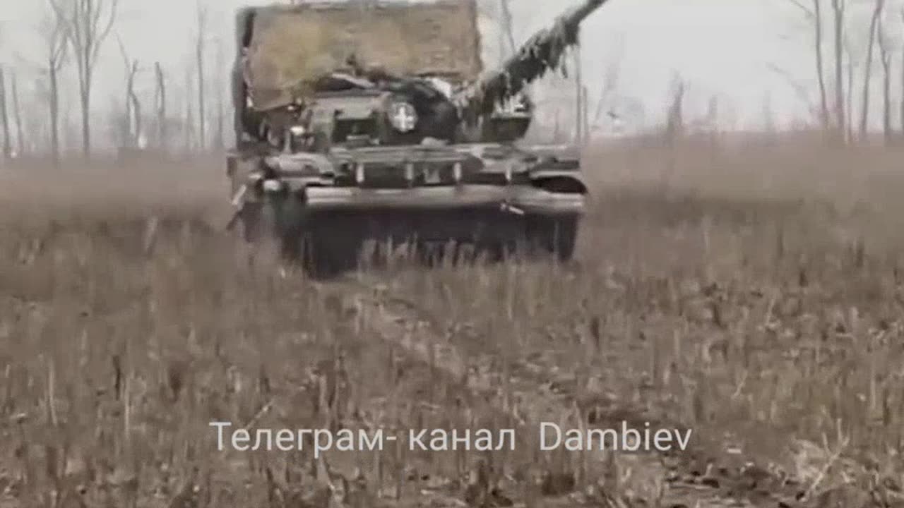 T-72M1 tank of Polish manufacture in the South Donetsk direction.