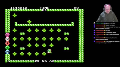 Bubble Bobble's Million Point Challenge: Chill & Chat with BrightGaming playing an Arcade NES Game