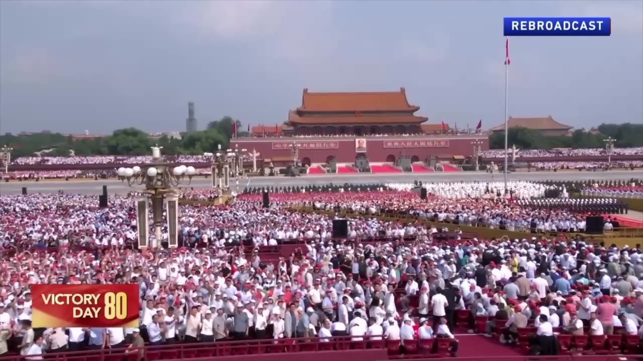 China's 2025 V-Day Military Parade in Beijing's Tiananmen Square on 9-3-2025 (full video)