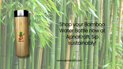Handcrafted Bamboo Water Bottle for Conscious Consumers