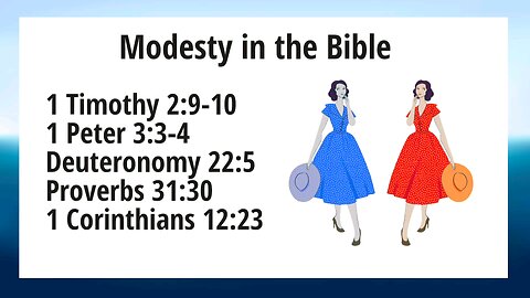 Modesty in the Bible 📖