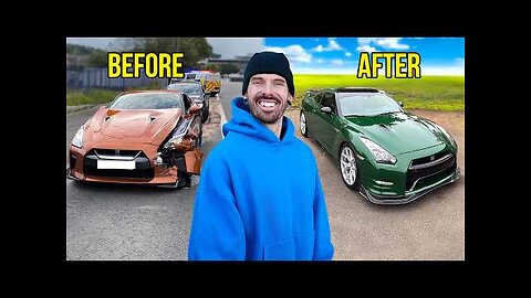 I REBUILT A WRECKED NISSAN GTR FULL BUILD