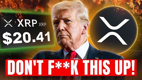 If You Hold XRP DON'T F**K THIS UP!