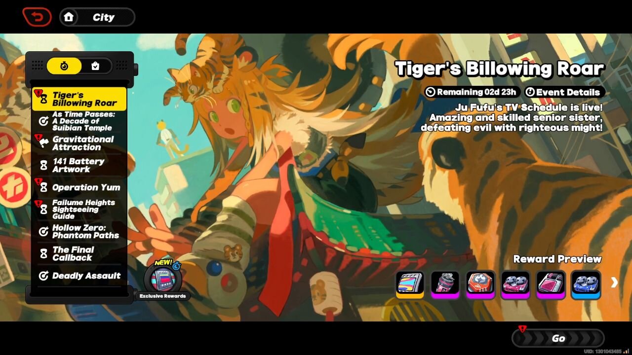 Ju Fufu TV Schedule - Tiger's Billowing Roar - Zenless Zone Zero - Version 2.0 part 3