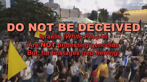 Israelis Protest 'Crimes Against Humanity'?!