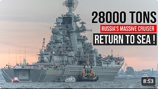 ⚓️🇷🇺 This ship will be able to sink the entire NATO fleet! The new Kirov-class battlecruiser Admiral Nakhimov