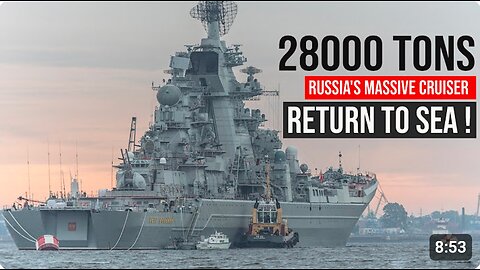 ⚓️🇷🇺 This ship will be able to sink the entire NATO fleet! The new Kirov-class battlecruiser Admiral Nakhimov