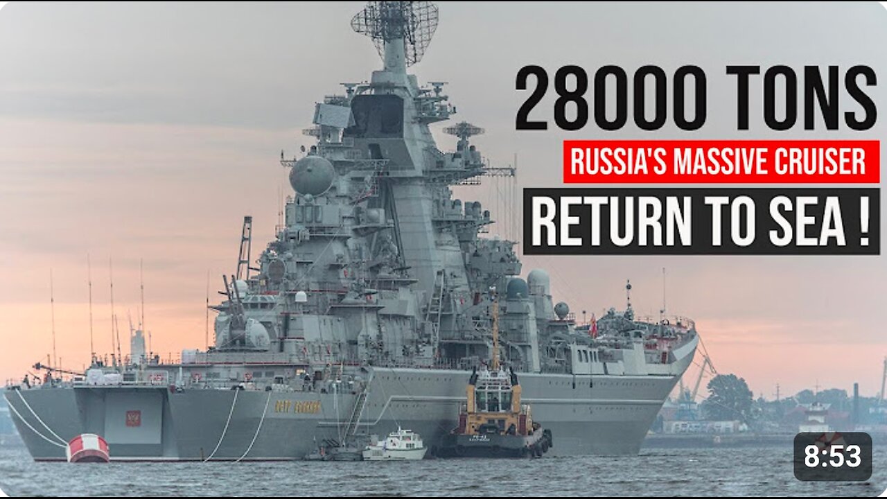 ⚓️🇷🇺 This ship will be able to sink the entire NATO fleet! The new Kirov-class battlecruiser Admiral Nakhimov