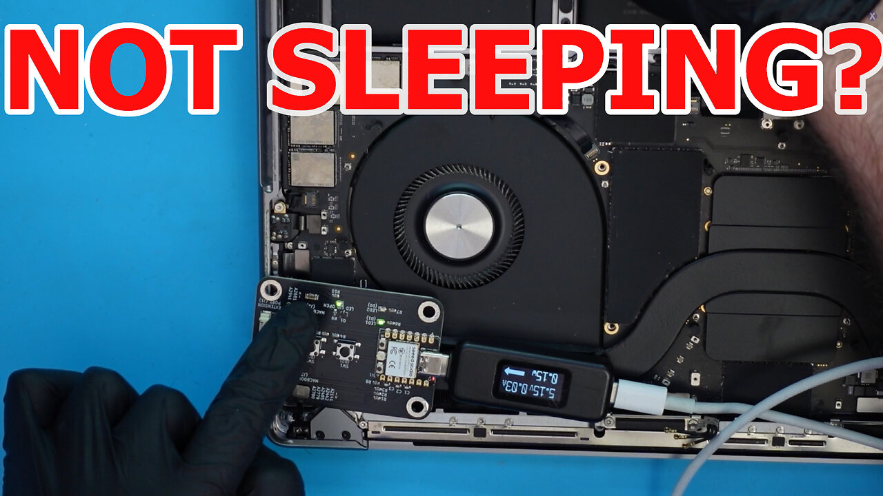 Fixing A MacBook Not Sleeping After Liquid Damage
