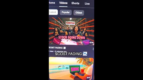 $COST ON YOUTUBE 📉
