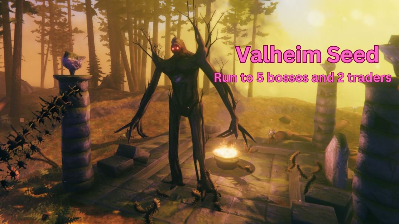 Valheim Seed - Run to 5 bosses and 2 traders - MahHiMW0bZ