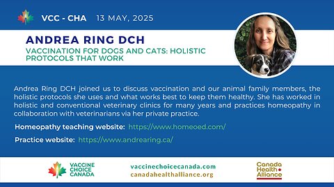 Vaccination for Dogs and Cats: Holistic Protocols That Work - Andrea Ring DCH