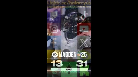Highlights BAL 31 vs CIN 13 #AllMadden #Madden25 #NFLmadden #madden