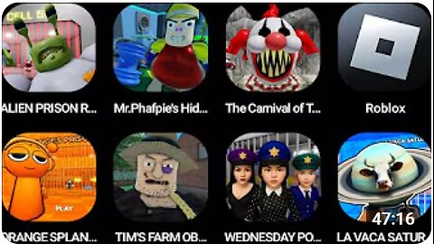 ALIEN PRISON RUN,Mr.Phafpie's Hideout,The Carnival of Terror,Roblox,ORANGE SPLANKI'S