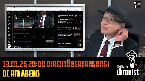 Aufzeichnung vom 13.01.26 Direktübertragung! DC am Abend
