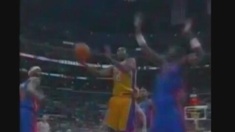 Kobe Bryant 18 Points 7 Ast 4 Stl Vs. Pistons, 2001-02.