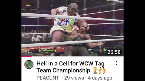 Hell in a Cell for WCW Tag Team Championship🏆🤼
