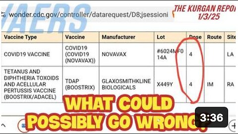 "VAERS: The 'Clot Shot' Moniker Isn't Without Reason!"