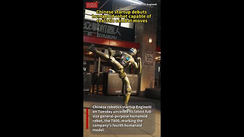 EngineAI unveil T800: martial arts fighting humanoid