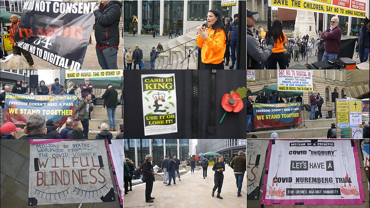 Birmingham 6: NO to DIGITAL ID – FREEDOM doesn’t need a PASS. We STAND together. TIME TO STAND UP.