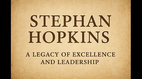 Stephan Hopkins: A Legacy of Excellence and Leadership