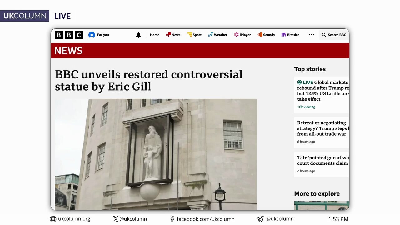 Why Does the BBC Still Celebrate Eric Gill’s Statue? A Paedophile’s Legacy Still Standing - UKC