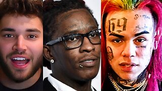 Adin Ross Reacts To Young Thug Vs 6ix9ine!