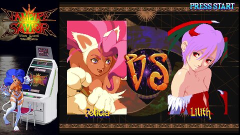 Vampire Savior (Arcade) - Felicia vs. Lilith