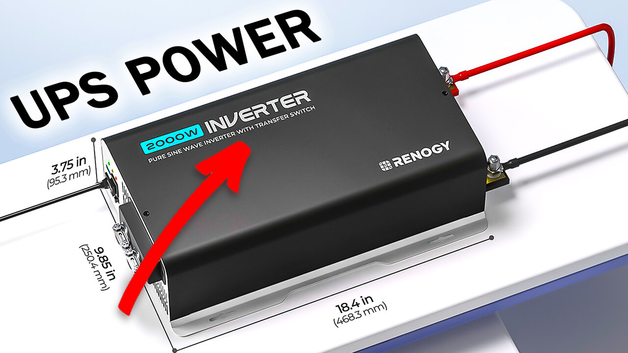 RENOGY 2000W 12V Pure Sine Wave Inverter with UPS Transfer Switch & Bluetooth Review Fully Explained