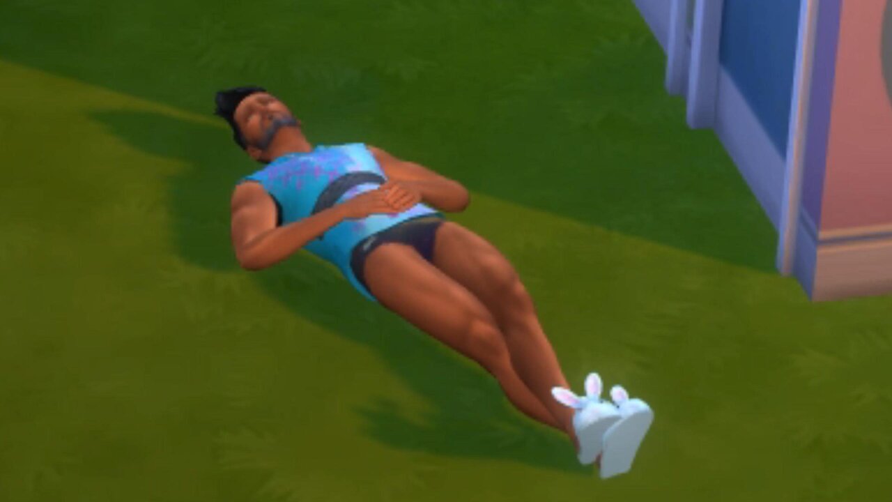 Ruining my Sim's life in The Sims 4