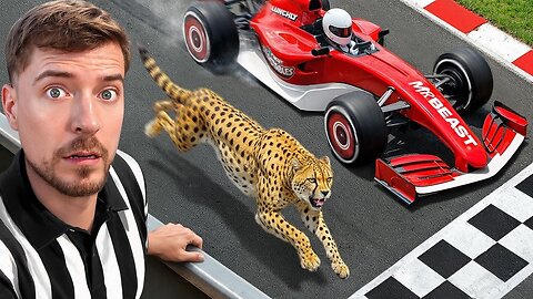 World's Fastest Car Vs Cheetah!